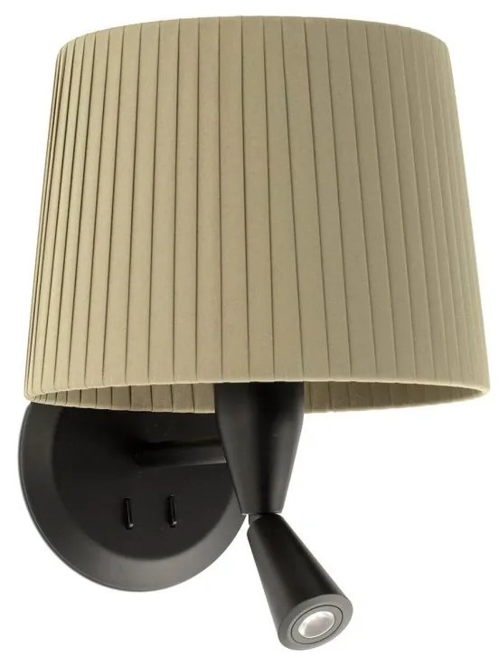 Aplica moderna design elegant SAMBA reader LED negru/verde