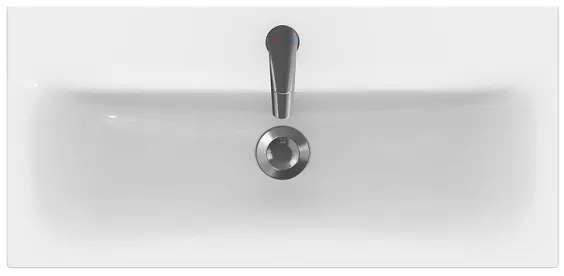 Cersanit S801-225-DSM - Dulap suspendat pentru baie cu lavoar MODUO SLIM, alb