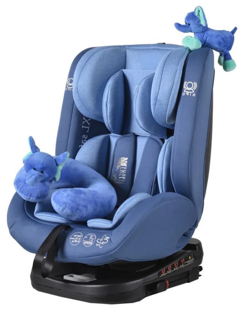 Scaun Auto cu Isofix NOVOKIDS™ Serengenti Deluxe, Rotire 360°, 0-36 kg, Tetiera reglabila pe inaltime, Omologare R-129 i-Size, Centura 5 puncte,