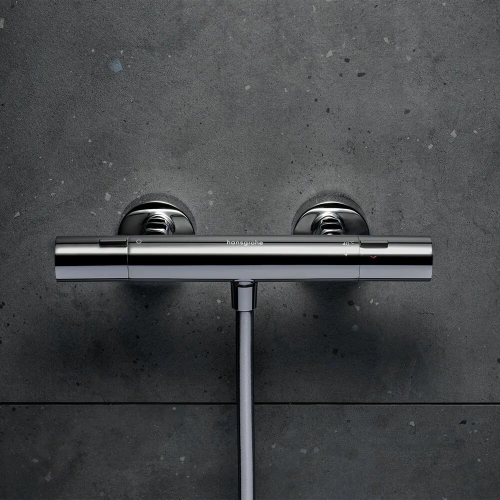 Baterie dus Hansgrohe Ecostat Fine termostatata crom lucios