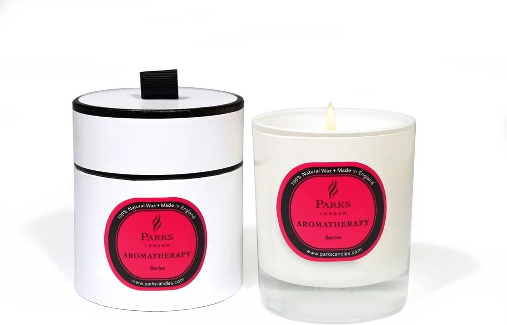 Lumânare parfumată Parks Candles London Aromatherapy, aromă fructe de pădure, 50 ore