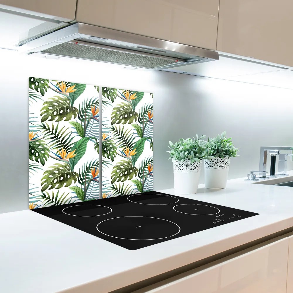 Tocator din sticla Flori tropicale