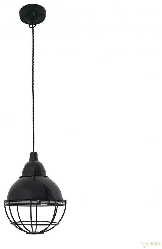 Pendul design industrial Claire negru 62802