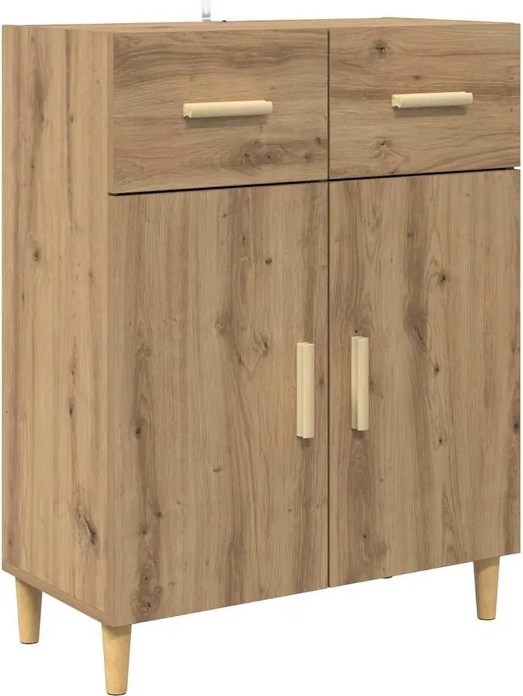 vidaXL Bufet stejar artizanal 34 x 69.5 x 89 cm Lemn compozit