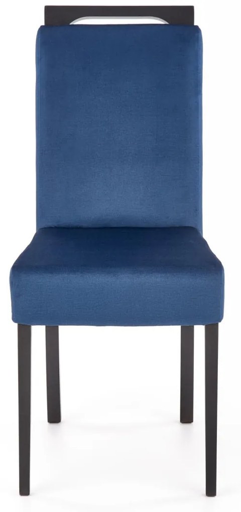Scaun Clarion 2 velvet albastru/negru Monolith 77