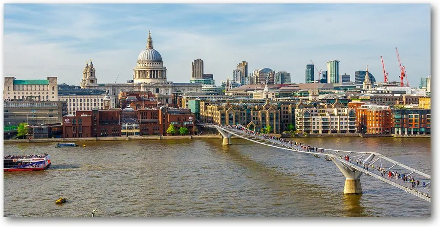 Tablou pe sticlă acrilică Thames Londra