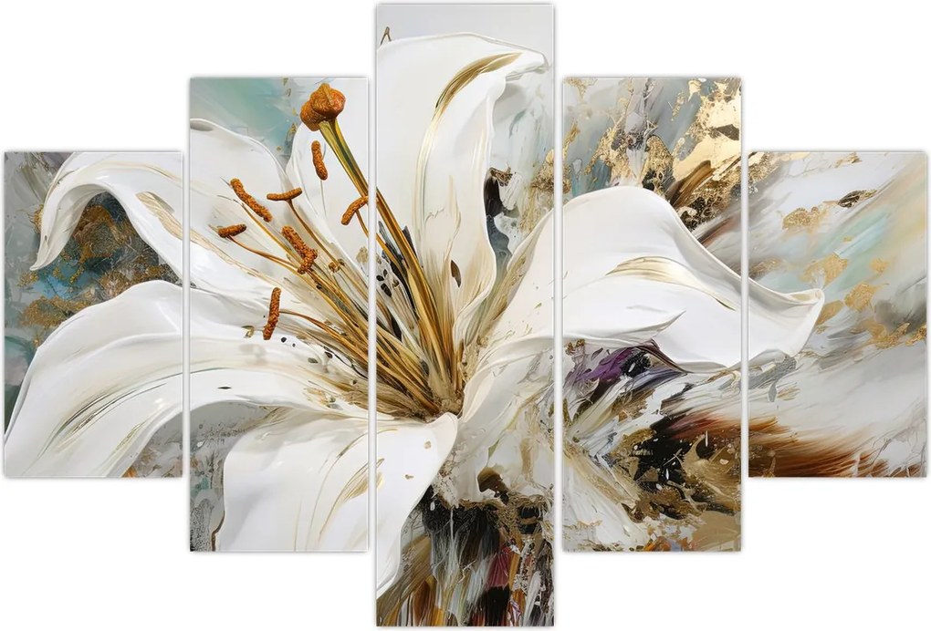 Tablou - Abstracție cu crin (150x105 cm)