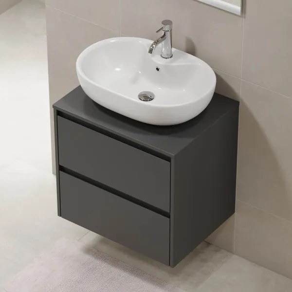 Dulap pentru lavoar TRONDHEIM, 60 cm, antracit