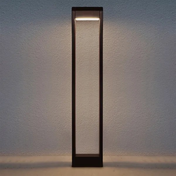 Brilagi - Lampă LED de exterior CROTONE, 7 W, 230 V, maro, IP54, 80 cm