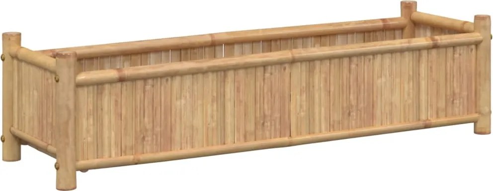 vidaXL Jardinieră, 100x30x25 cm, bambus