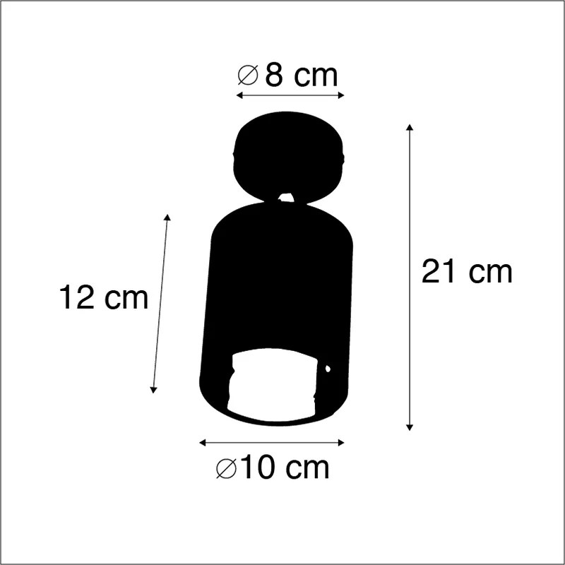 Spotlight modern negru - Lofty