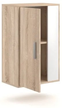 Mobilier living BRICK, stejar sonoma/alb