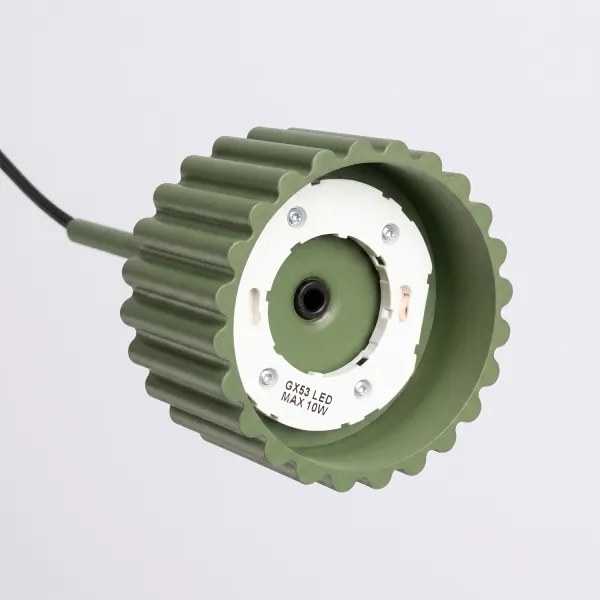 Sollux SL.2679 - Lustră suspendată pe cablu AURA 1xGX53/10W/230V verde