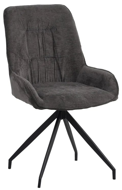 Scaun Rotativ Bucatarie/Dining Kenidra Textil Gri