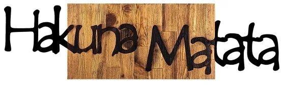 Decorațiune de perete 30x108 cm lemn/metal