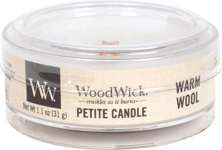 WoodWick lumanare parfumata Petite Warm Wool