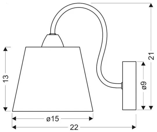 Aplică perete LUK 1xE14/40W/230V