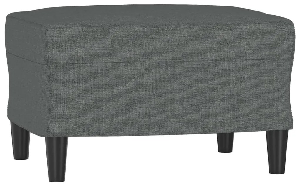 349280 vidaXL Taburet, gri închis, 60x50x41 cm, material textil