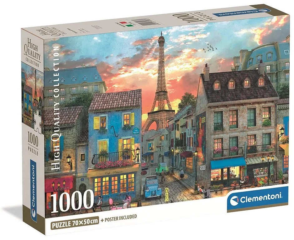 Orașe Streets Puzzle Clementoni Paris 1000 de piese
