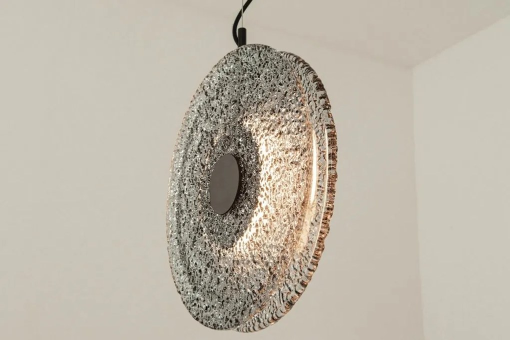 Lustra design modern LED DECO negru/ gri fumuriu