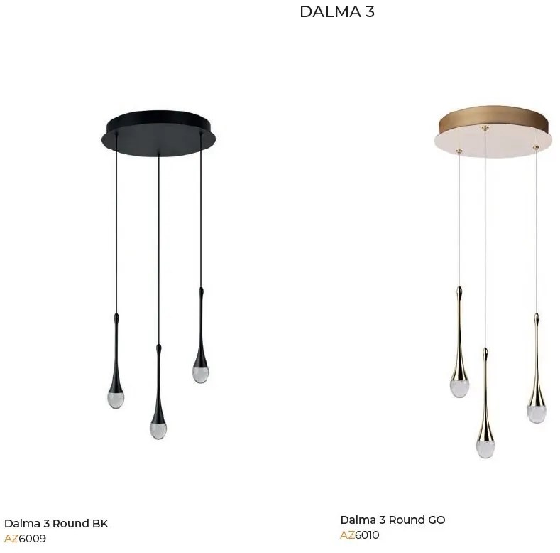 Lustra LED suspendata design decorativ DALMA 3 round GO