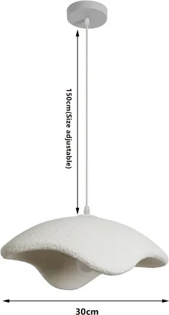 BRILAGI - Lustră pe cablu WABI SABI 1xE27/60W/230V Ø 40 cm albă