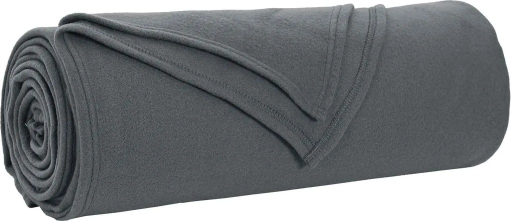 vidaXL Pătura de aruncat Gri închis 350 x 270 cm Molton