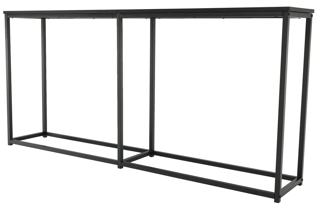 Consola in stil industrial, stejar / negru, BUSTA Consola in stil industrial, gri inchis grafit / negru, BUSTA