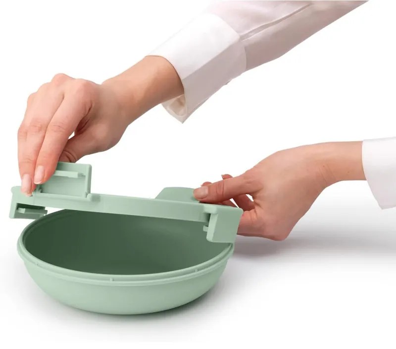 Cutie pentru alimente Brabantia Make&Take 1006300, 1 L, Inchidere ermetica, Fara BPA, Verde deschis