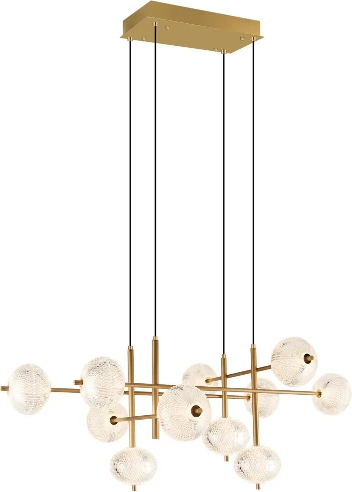 Lustra moderna suspendata LED CCT cu telecomanda GALATEA