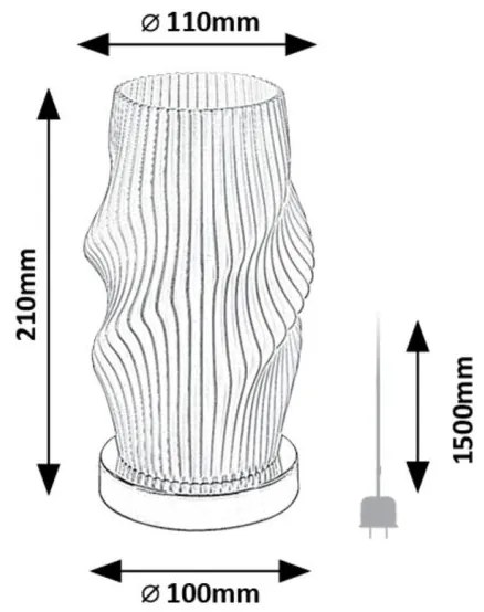 Lampa de masa stil decorativ Tiana