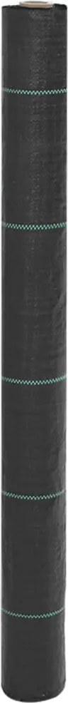 vidaXL Membrană antiburuieni, negru, 1x5 m, PP