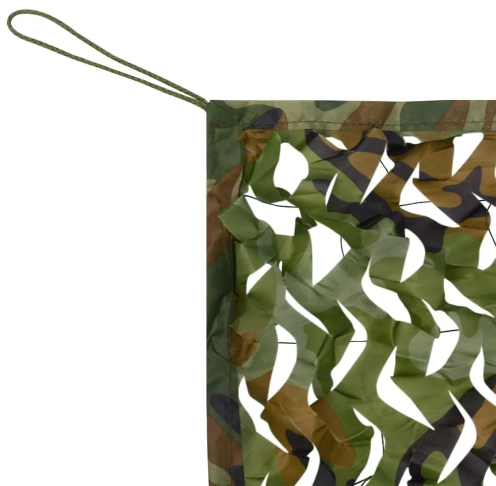 Plasa de camuflaj cu geanta de depozitare, verde, 3x6 m Verde, 3 x 6 m