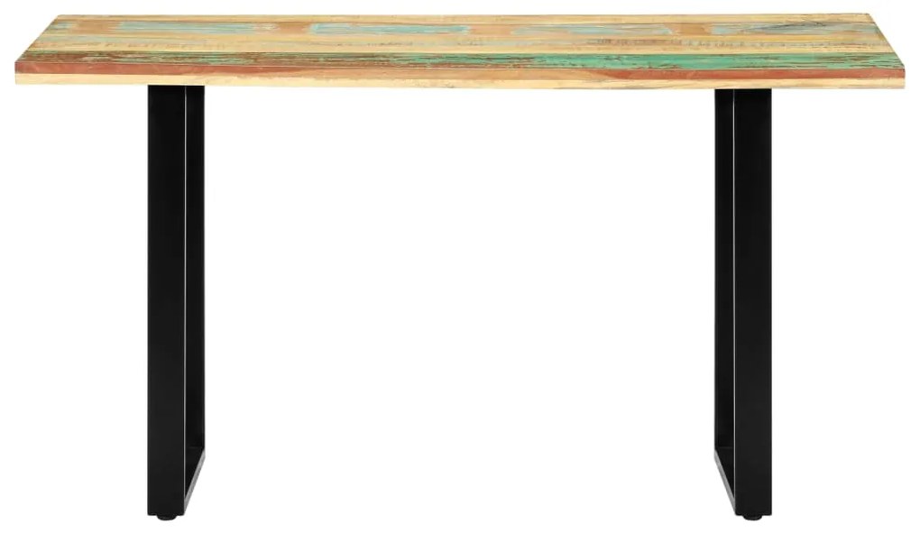 285834 vidaXL Masă de bucătărie, 140 x 70 x 76 cm, lemn masiv reciclat