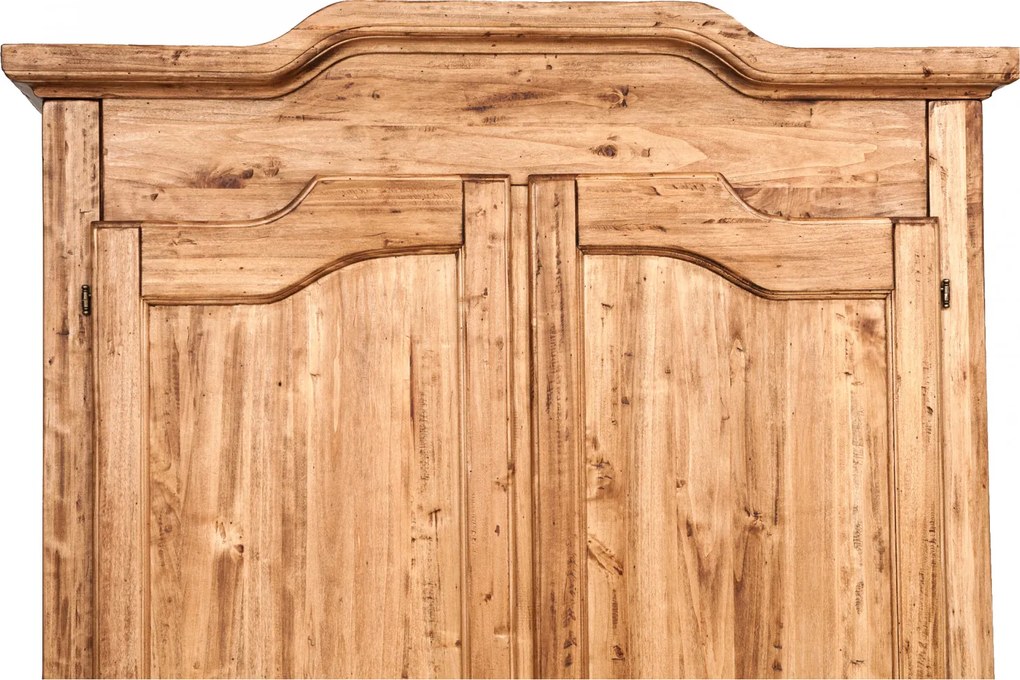 Dulap, L127 59 H204 cm, natur antic, lemn masiv