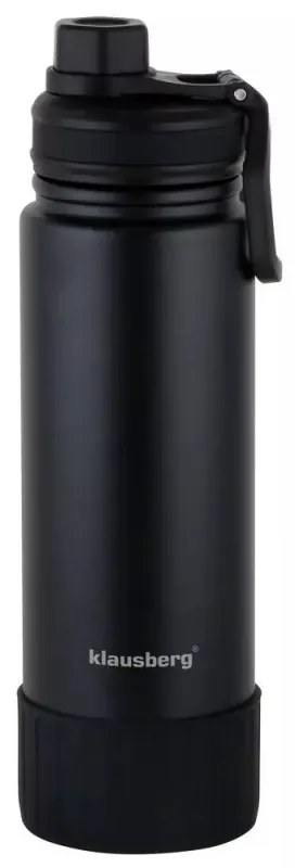 Sticlă termică Klausberg KB 7637, 720 ml, pereți dubli, oțel, negru