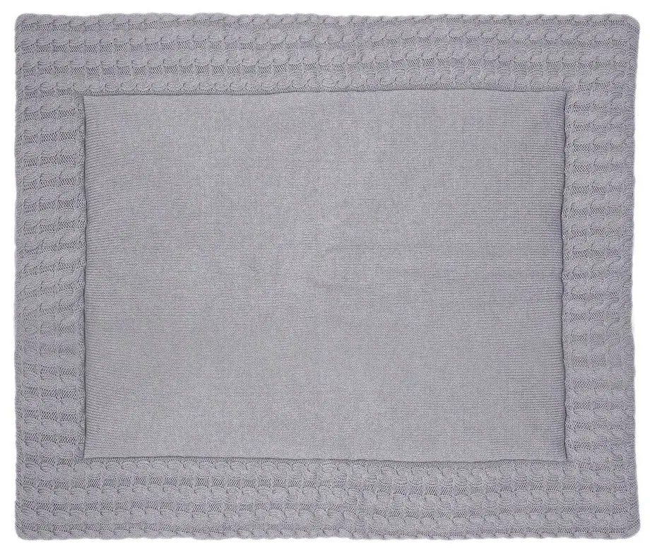 Covoraș de joacă din bumbac Kindsgut Mat, 70 x 90 cm, gri