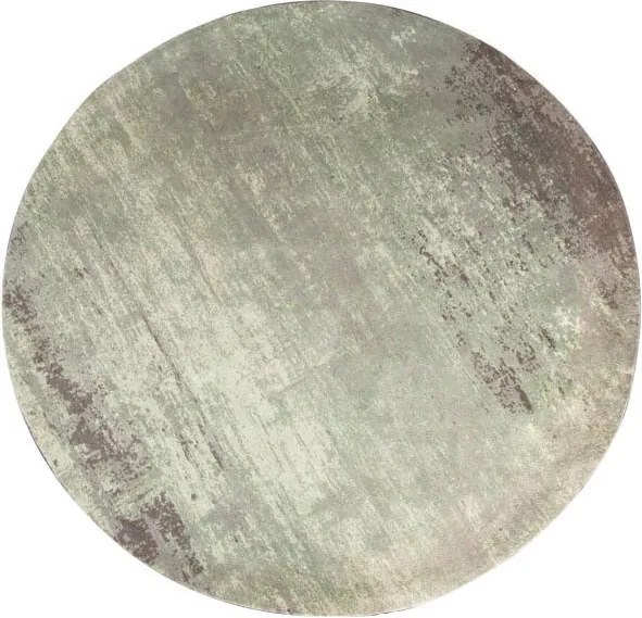 Covor rotund din bumbac Modern Art 150cm, verde bej