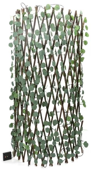 Instalație LED solară Aigostar 148xLED/2x1,2m IP65 alb cald eucalipt