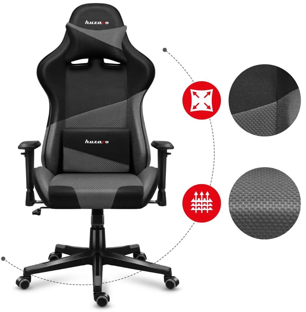 Fotoliu gaming Fusion 6.2 (negru + gri). 1087484