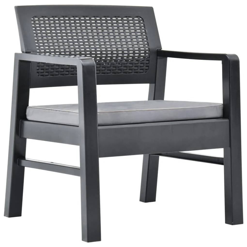 Set mobilier de gradina Culoare negru, OBASI
