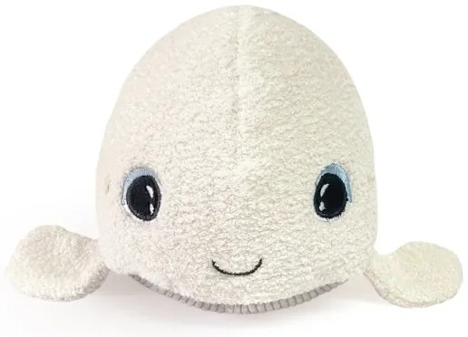 Jucărie luminoasă de pluș cu sunete BELUGA 3xAAA balenă PABOBO