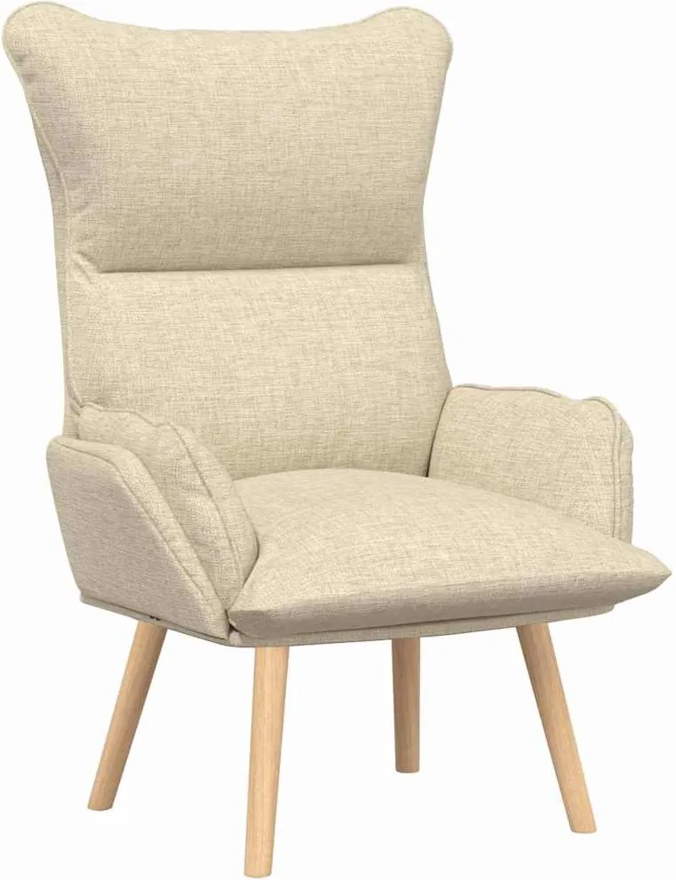 vidaXL fotoliu Crem 69 x 74 x 93 cm Țesătură și placaj