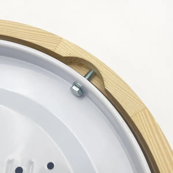 Plafonieră NATURAL MODERN 1xE27/15W/230V Ø 27,5 cm, din pin