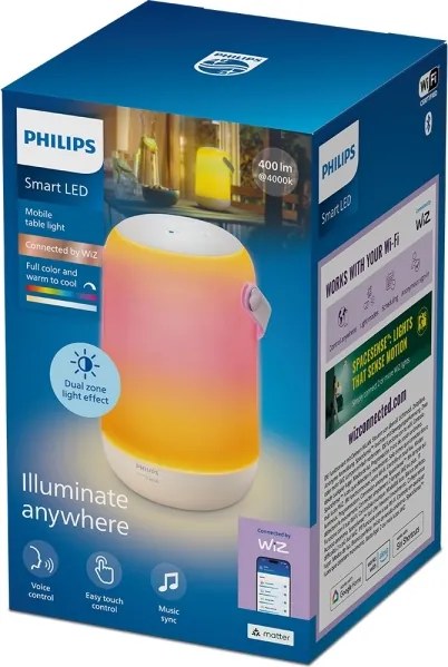 Philips - Lampă de birou portabilă SMART LED RGBW, reglabilă LED/13,5W/3,6V Wi-Fi 1800 mAh