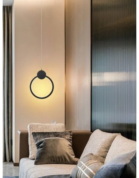 Lustră LED dimabilă pe cablu Immax NEO 07233L LITE OVALE LED/18W/230V Wi-Fi Tuya + telecomandă