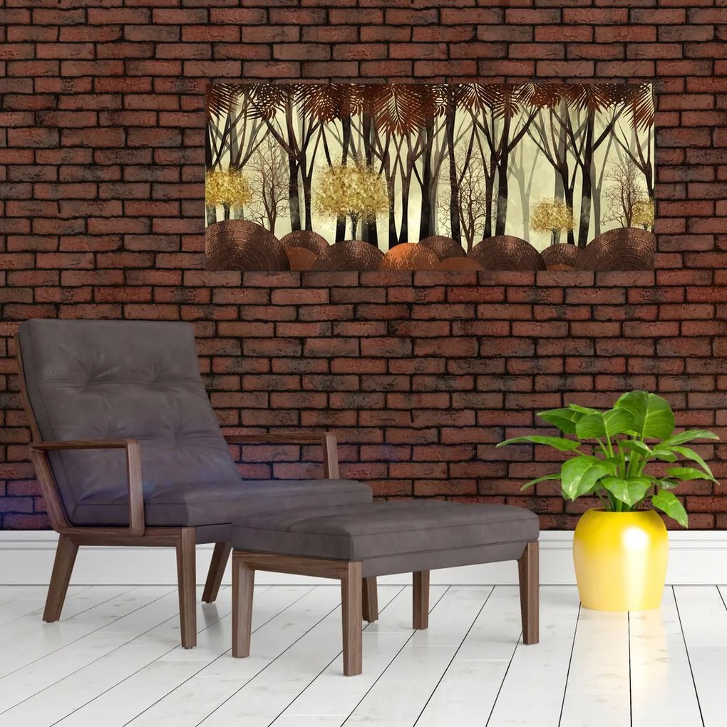 Tablou - Pădure decorativă (120x50 cm)