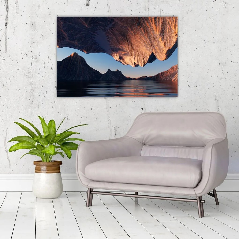 Tablou - Faleze 3D (90x60 cm)