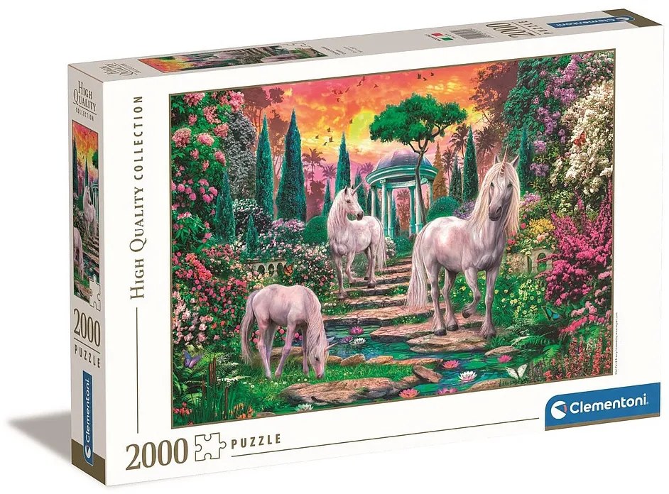 Unicorn Garden Puzzle Clementoni de 2000 de piese
