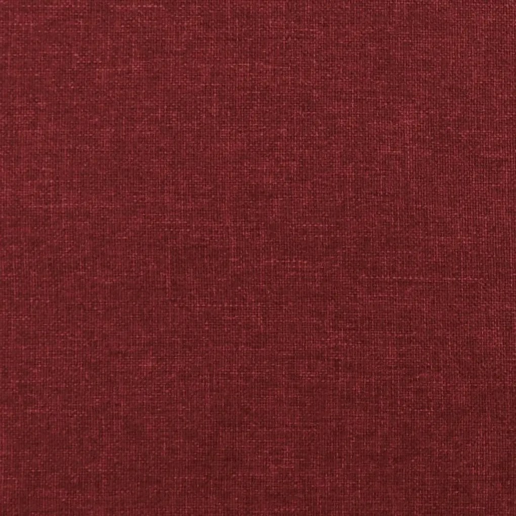 Taburet, rosu vin, 45x29,5x39 cm, material textil Bordo